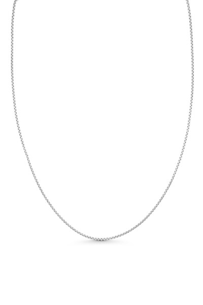 14K White Gold Men's Chain Necklace