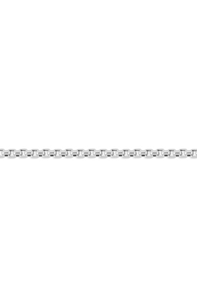 14K White Gold Men's Chain Necklace