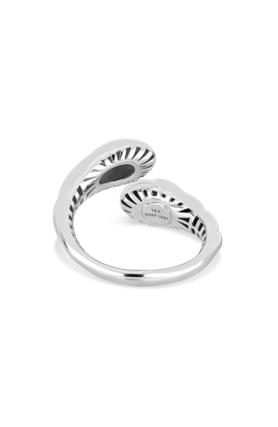 14K White Gold Statement Ring