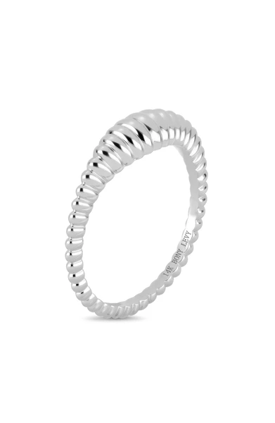 14K White Gold Stackable Ring