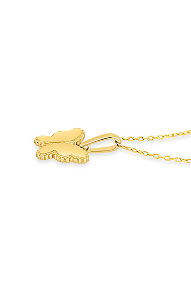 14K Yellow Gold Mykonos Butterfly Pendant Necklace