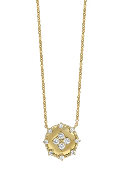 18K Yellow Gold Liora Natural Diamond Pendant Necklace