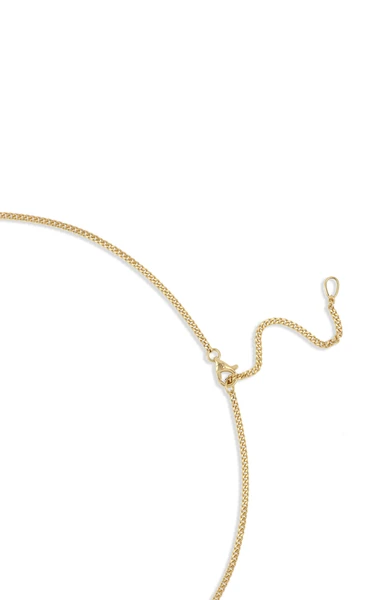18K Yellow Gold Varda Natural Diamond Y Necklace
