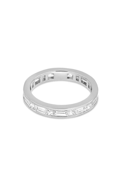 18K White Gold Gatsby Natural Diamond Eternity Ring