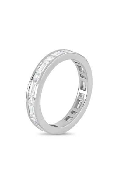 18K White Gold Gatsby Natural Diamond Eternity Ring