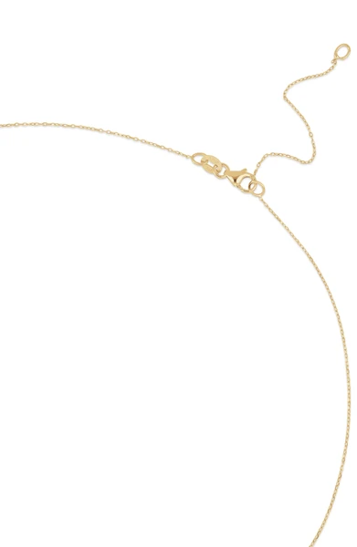 14K Yellow Gold Cross Y Necklace