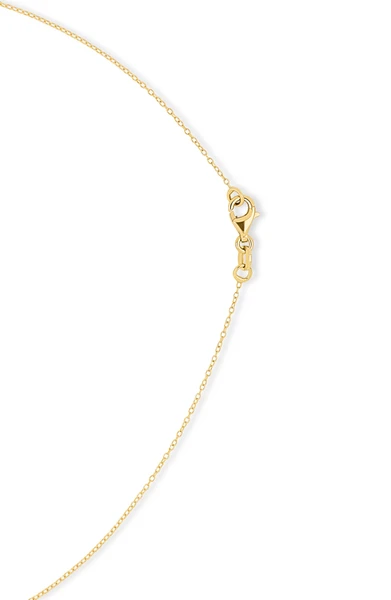 14K Yellow Gold Beaded Chain Necklace