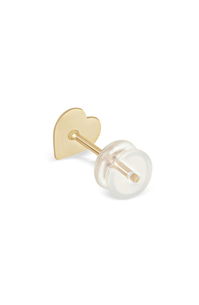 14K Yellow Gold Bony Levy Heart Stud Earrings