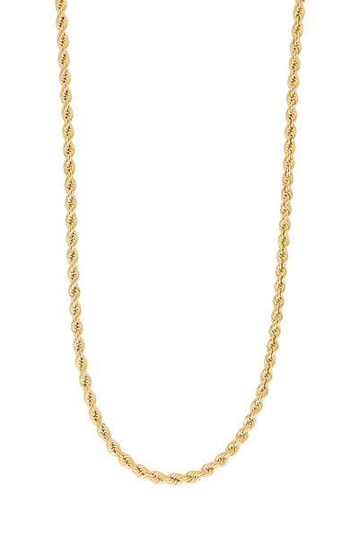 14K Yellow Gold Men's Rope Chain