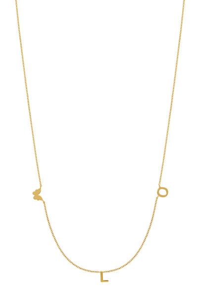 14K Yellow Gold Personalized Necklace