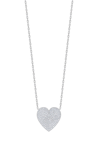 PAVE HEART PENDANT YELLOW GOLD