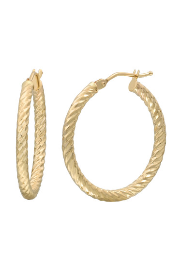 ROPE HOOP EARRINGS