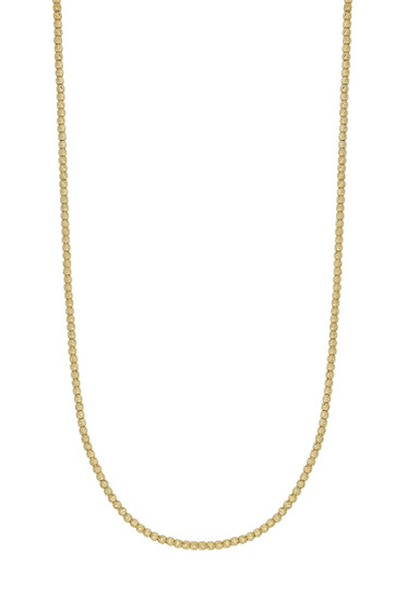 14K YG BEADED NECKLACE