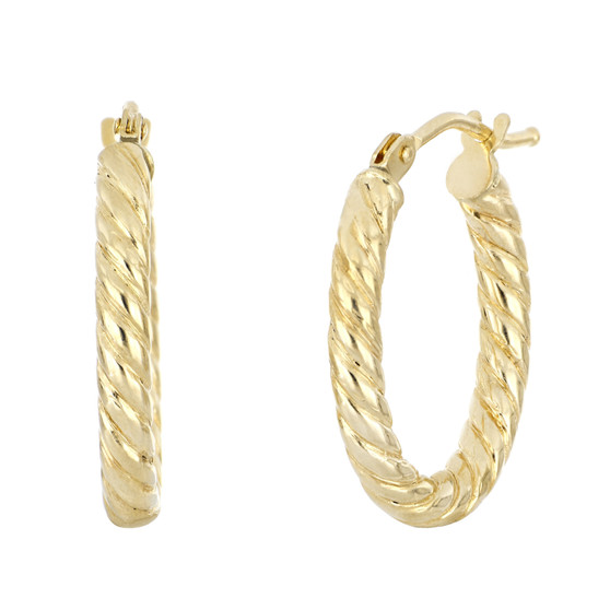 BLG TWISTED OVAL HOOPS