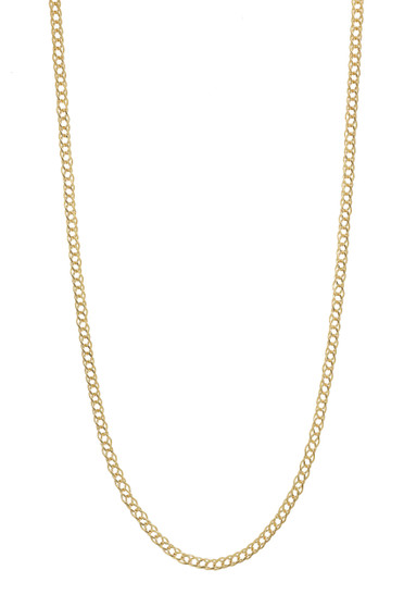 14K DOUBLE CURB NECKLACE