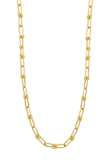 14K BALL LINK NECKLACE