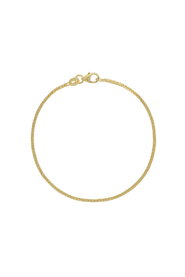 14K BLG WHEAT CHAIN BRACELET