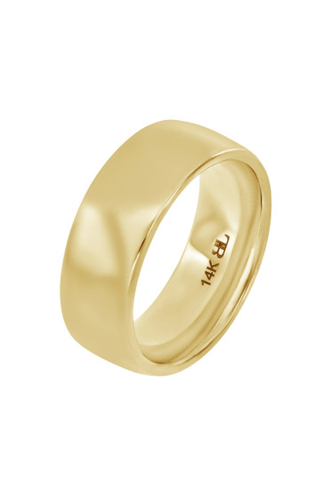 14K SMOOTH WIDE BAND