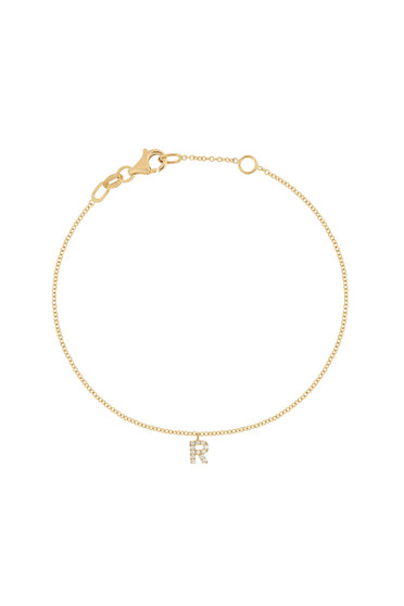 18K YELLOW GOLD PERSONALIZED CHARM BRACELET