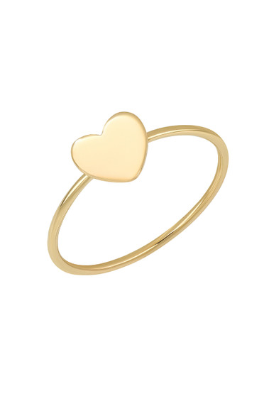 BLG 14K GOLD HEART STACKABLE RING