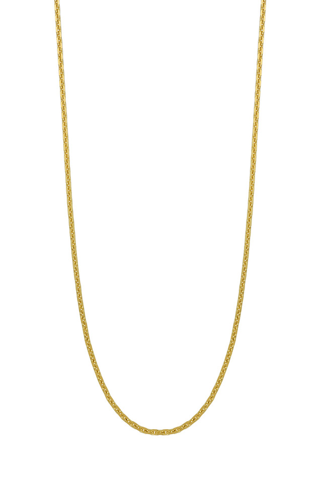 14K Yellow Gold Bony Levy Chain Necklace 