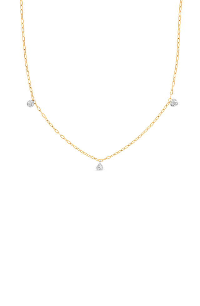18K Yellow Gold Natural Diamond-by-the-Yard Bardot Necklace