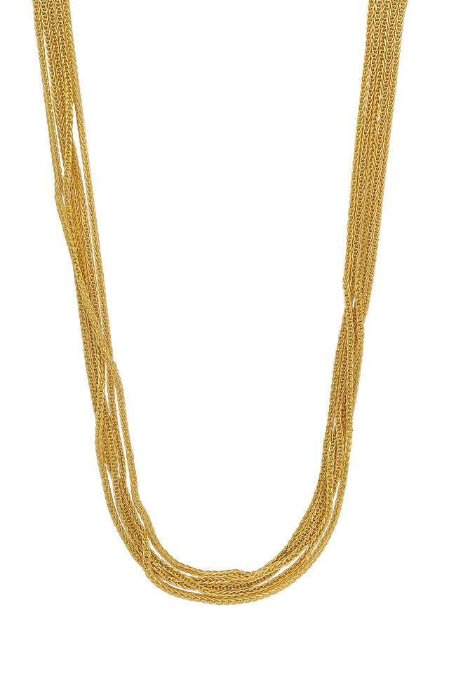 14K Yellow Gold Bony Levy Multi-Row Necklace