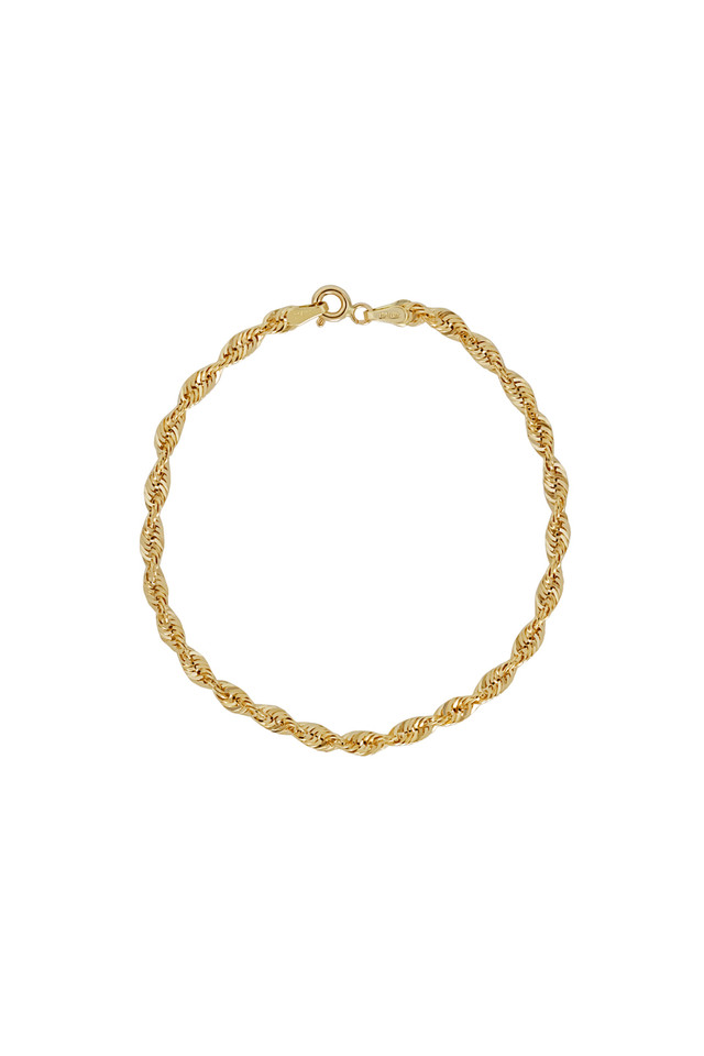 14K Yellow Gold Bony Levy Twisted Rope Bracelet