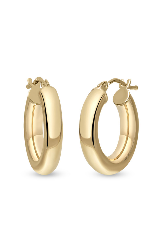 14K Yellow Gold Bony Levy Small Essentials Thin Hoop Earrings