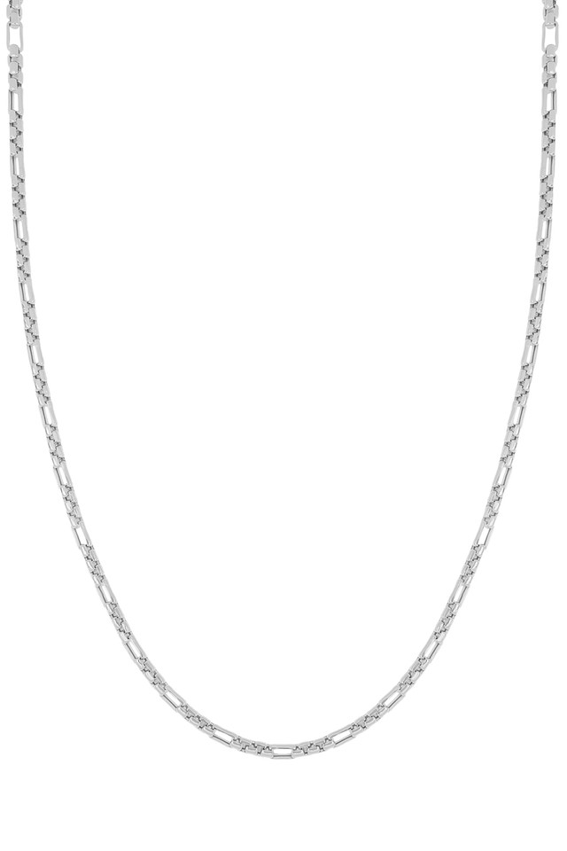 14K White Gold Bony Levy Men's Chain Necklace