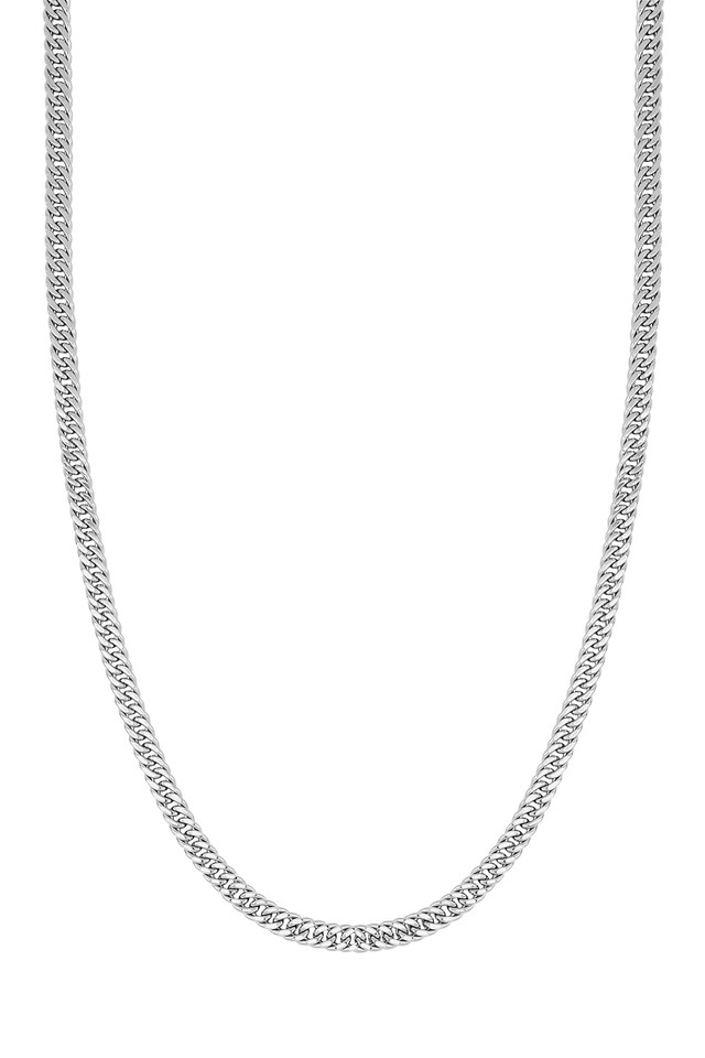 14K White Gold Bony Levy Men's Link Chain Necklace