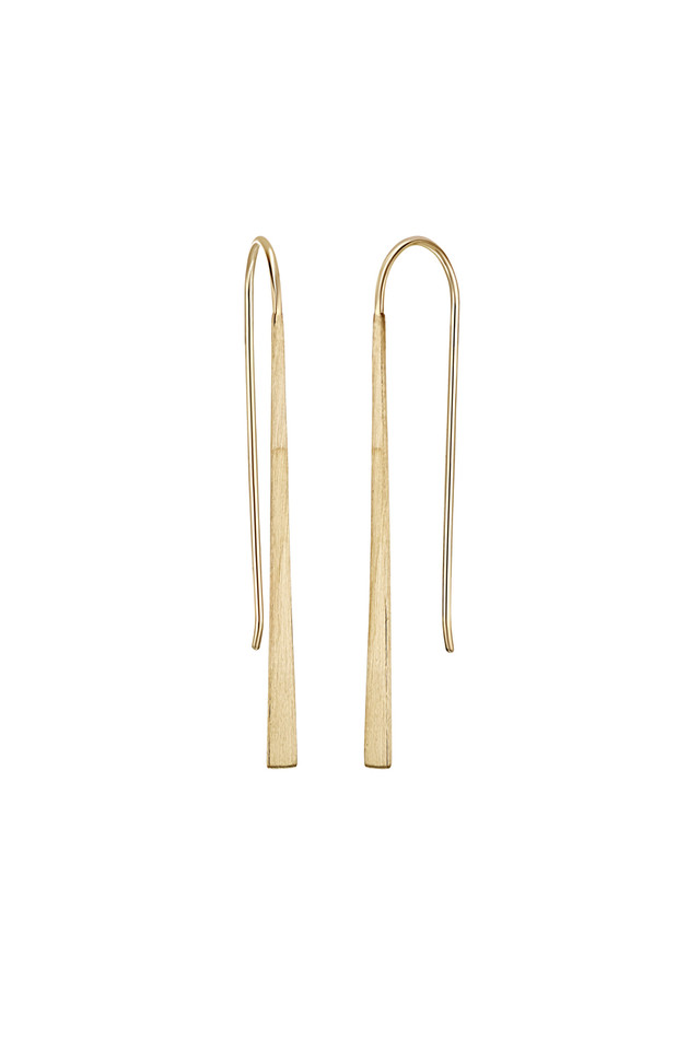 14K Yellow Gold Bony Levy Polished Drop Earrings