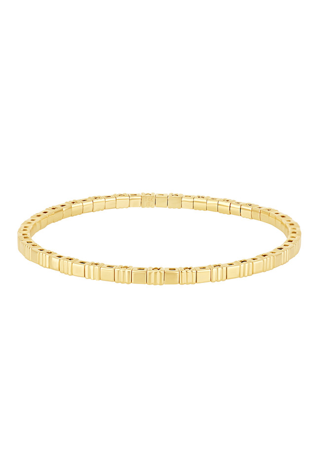 14K Yellow Gold Bony Levy Fine Stretch Bangle Bracelet