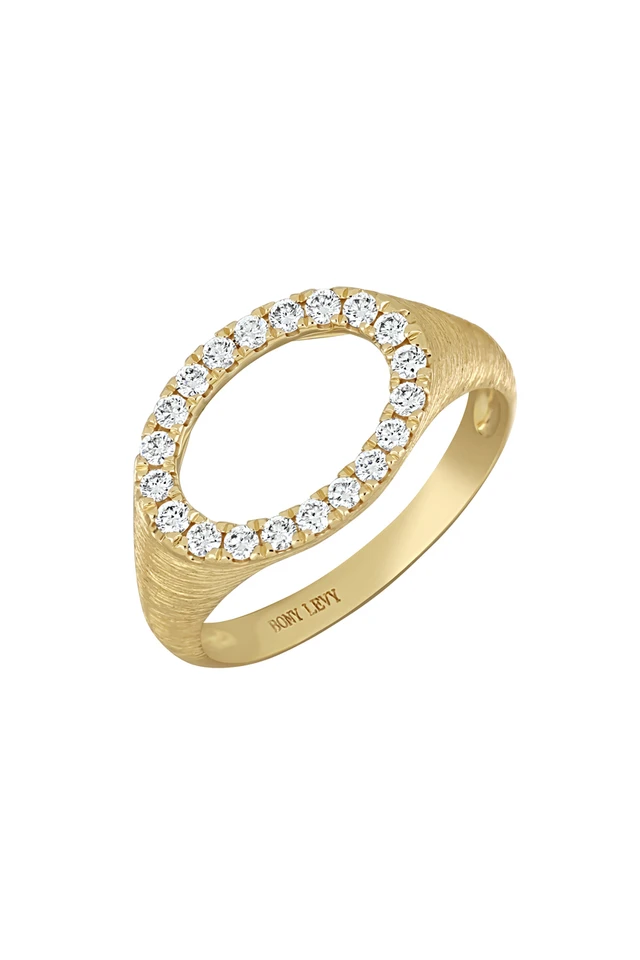 18K Yellow Gold Katherine Natural Diamond Trend Ring
