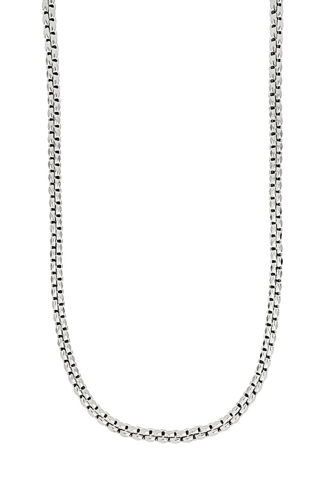 14K White Gold  Men's Chain Necklace