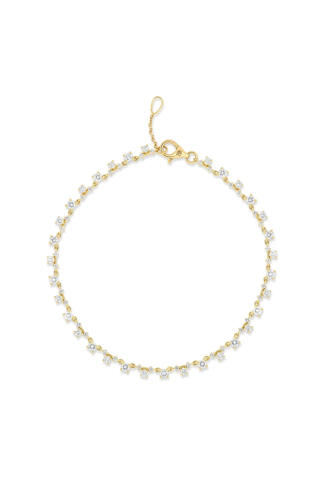 18K Yellow Gold Solstice 1.2ct Natural Diamond Tennis Bracelet