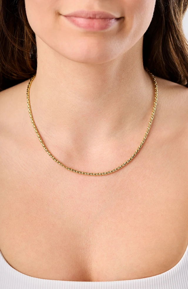 14K Yellow Gold Chain Necklace