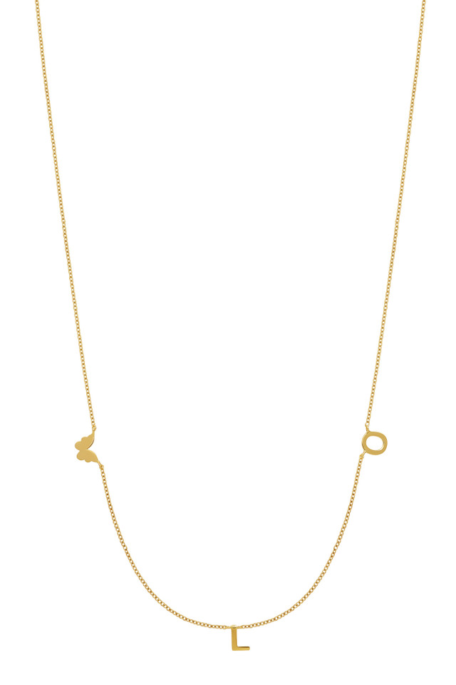 14K Yellow Gold Personalized Necklace
