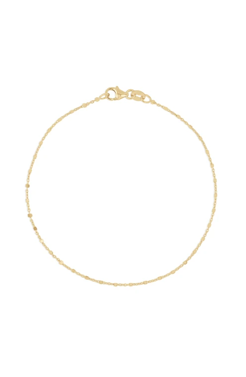 14K Yellow Gold Bony Levy Cube Station Bracelet