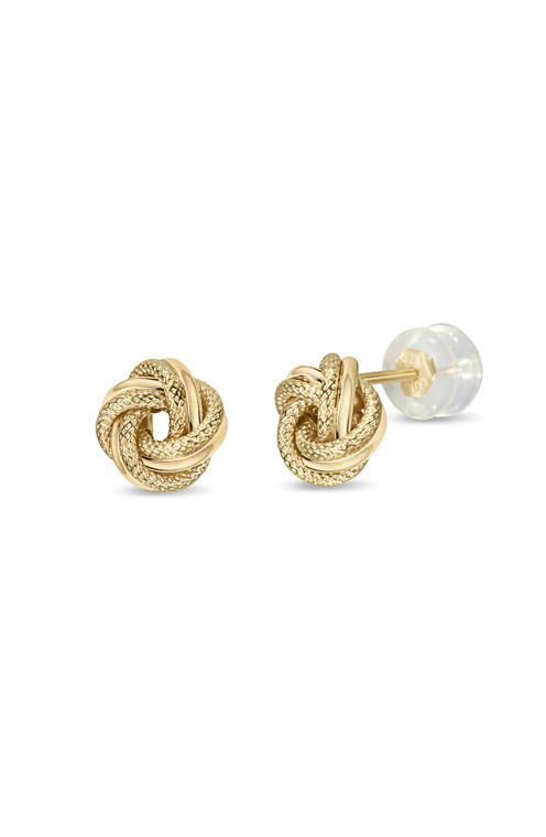 14K Yellow Gold Bony Levy Knot Stud Earrings
