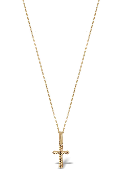 14K Yellow Gold Bony Levy Reversible Cross Pendant Necklace