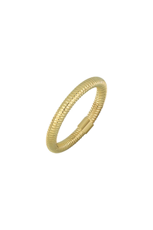 14K Yellow Gold Bony Levy Textured Delicate Stackable Ring