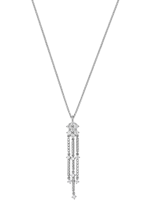 18K White Gold Natural Diamond Rita Pendant Necklace