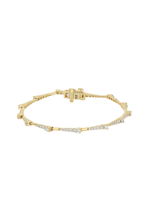 18K Yellow Gold Diamond Audrey Opulent Tennis Bracelet