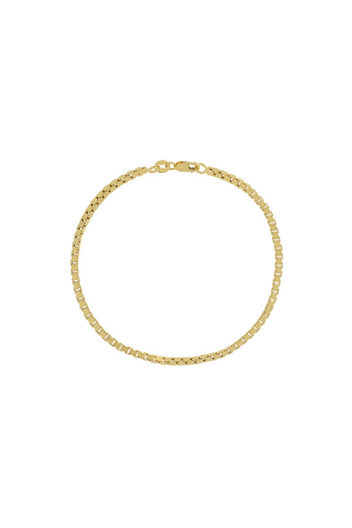 14K Yellow Gold Bony Levy Men's Elegant Chain Bracelet