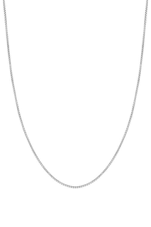 14K White Gold Men's Chain Necklace