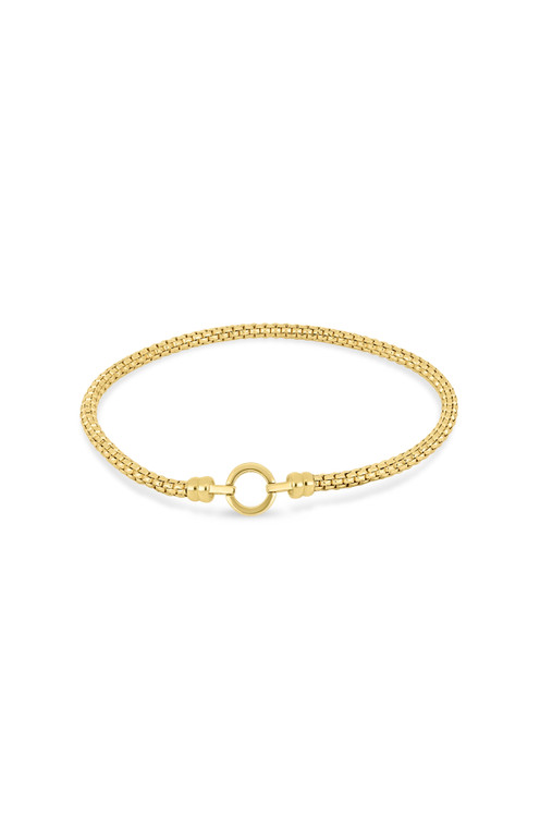 14K Yellow Gold Mesh Stretch Bracelet