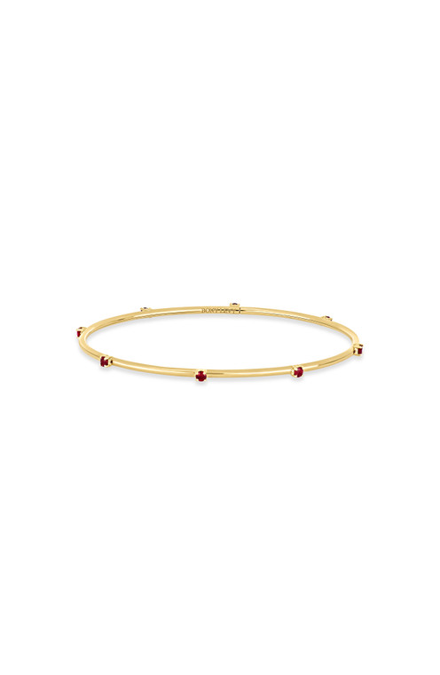 18K Yellow Gold El Mar Ruby Infinity Bangle Bracelet