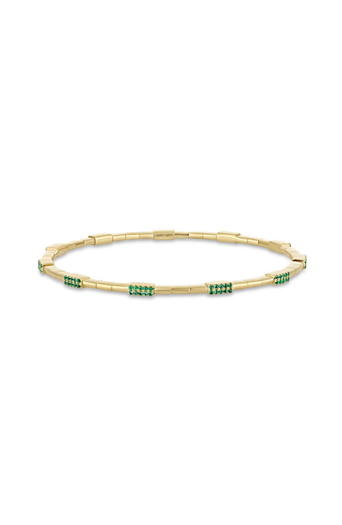 18K Yellow Gold El Mar Emerald Stretch Bracelet