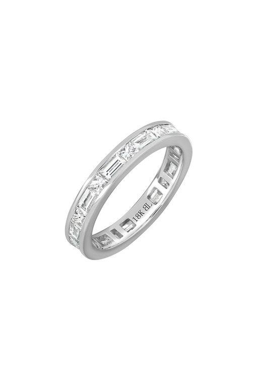 18K White Gold Gatsby Natural Diamond Eternity Ring